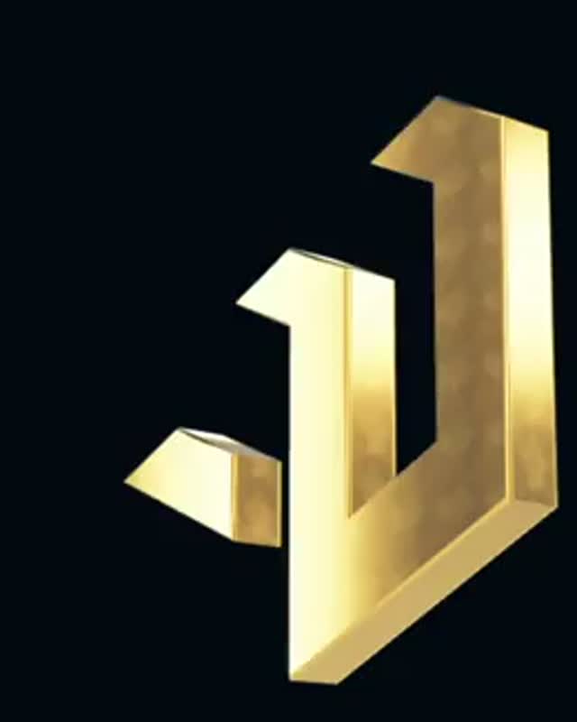 Gold angular W mark with visible depth